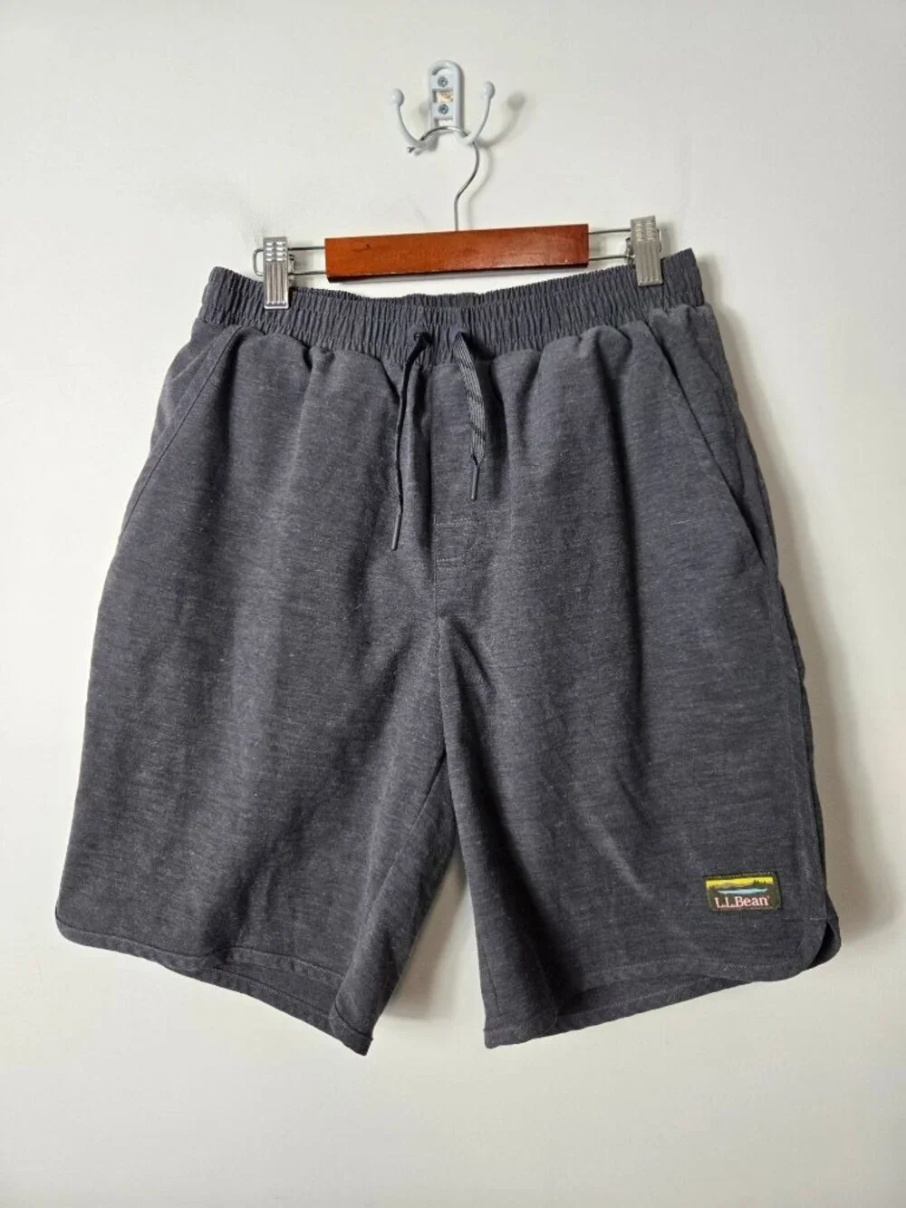 L.L. Bean Men's All-Adventure Gray Swim Shorts Lined Size S UPF 50+ Trunks